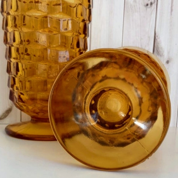 WhiteHall Dining Vintage Set Of 2 Amber Whitehall Glasses Poshmark